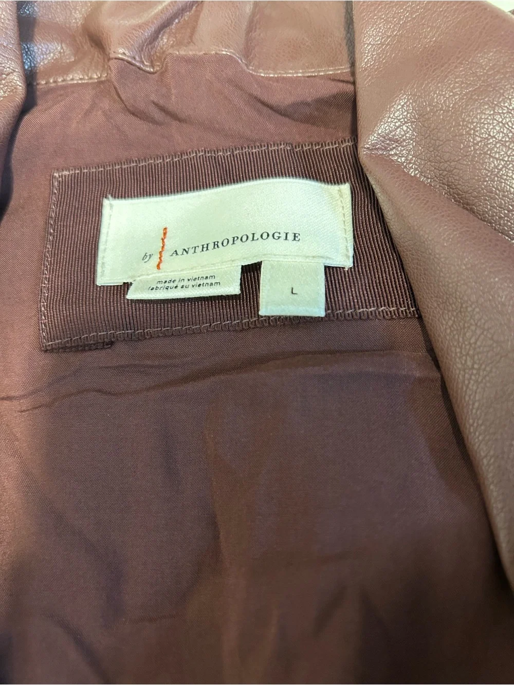 Anthropologie Brown Zip-Front Midi Dress